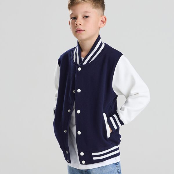AWDis Kids Varsity Jacket Thumbnail
