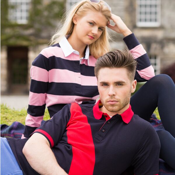 Diagonal stripe house polo - fc Thumbnail